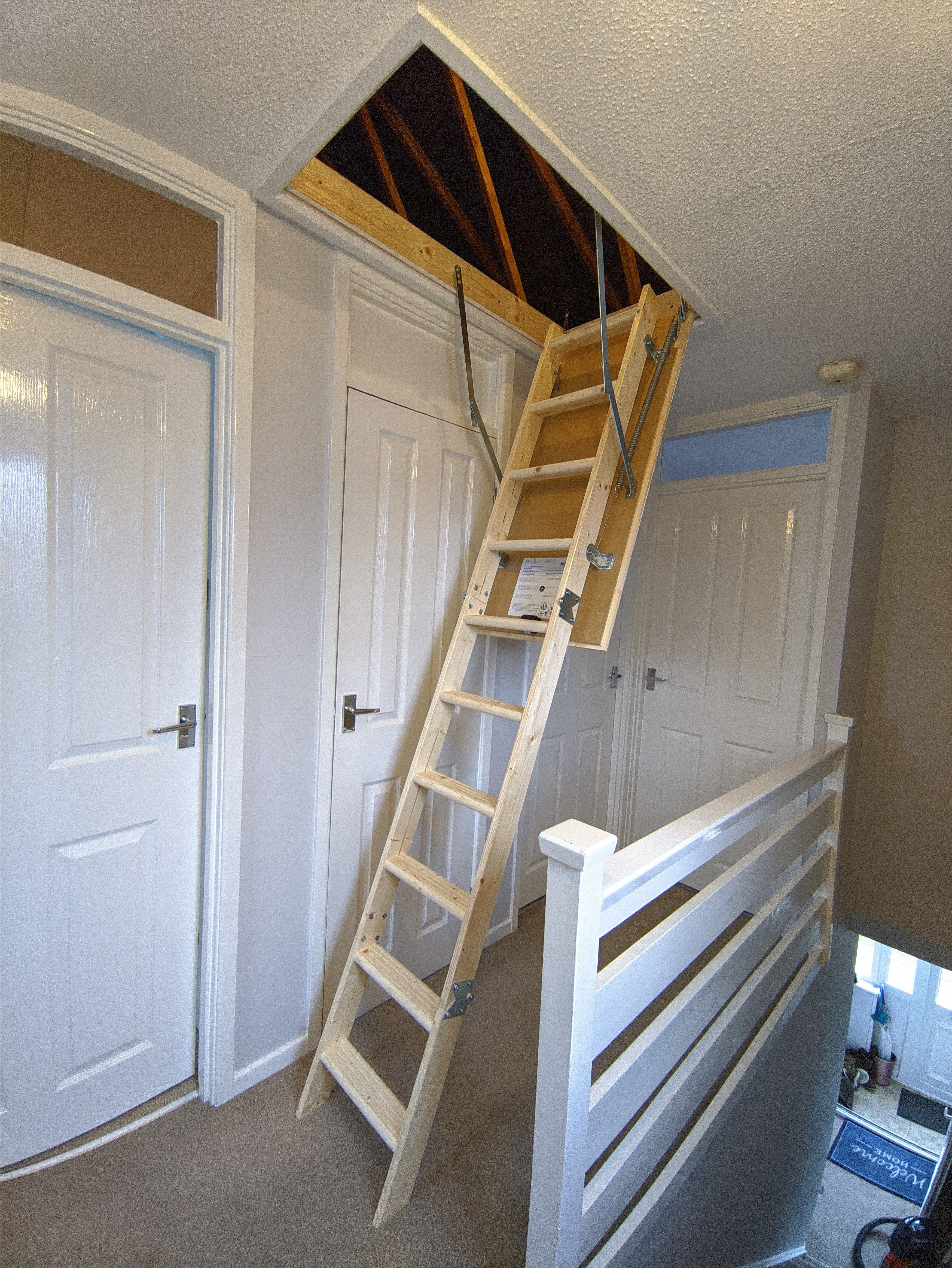 Loft ladder fitted