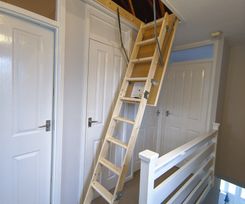 Loft ladder fitted